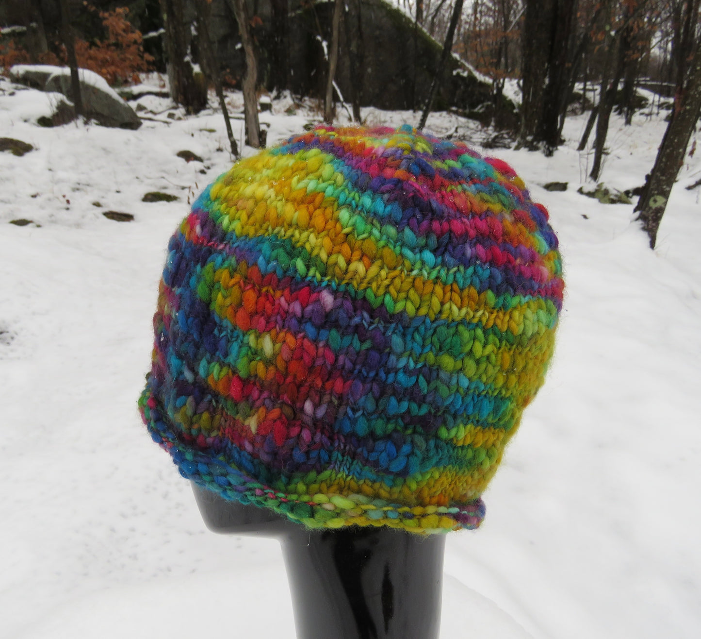 HAT - Cozy Rolled Brim in Marbles