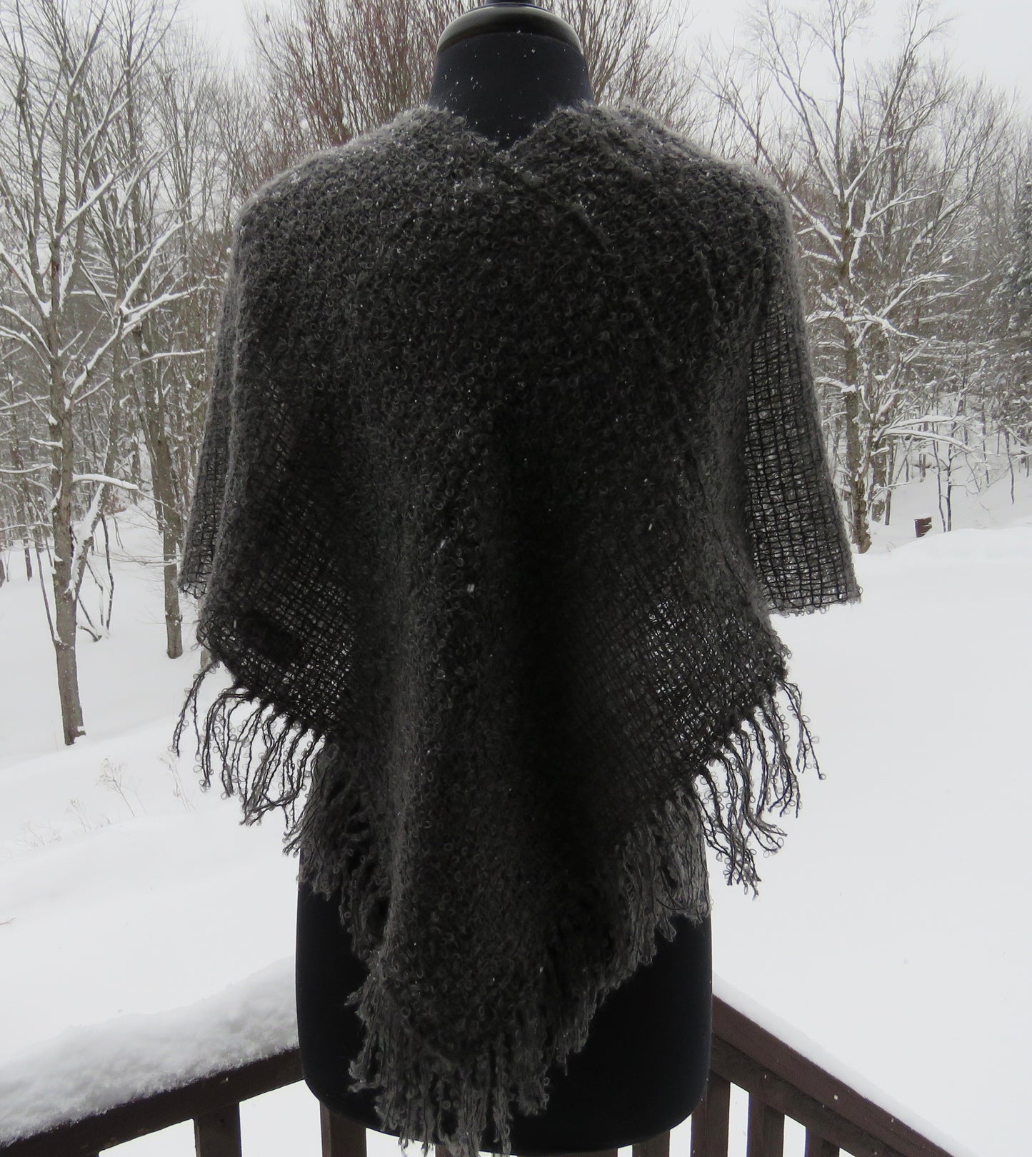 Shawls - Möbius  Shawl- Greys