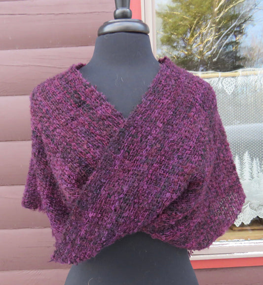 Shawls - Möbius  Shawl - Purples