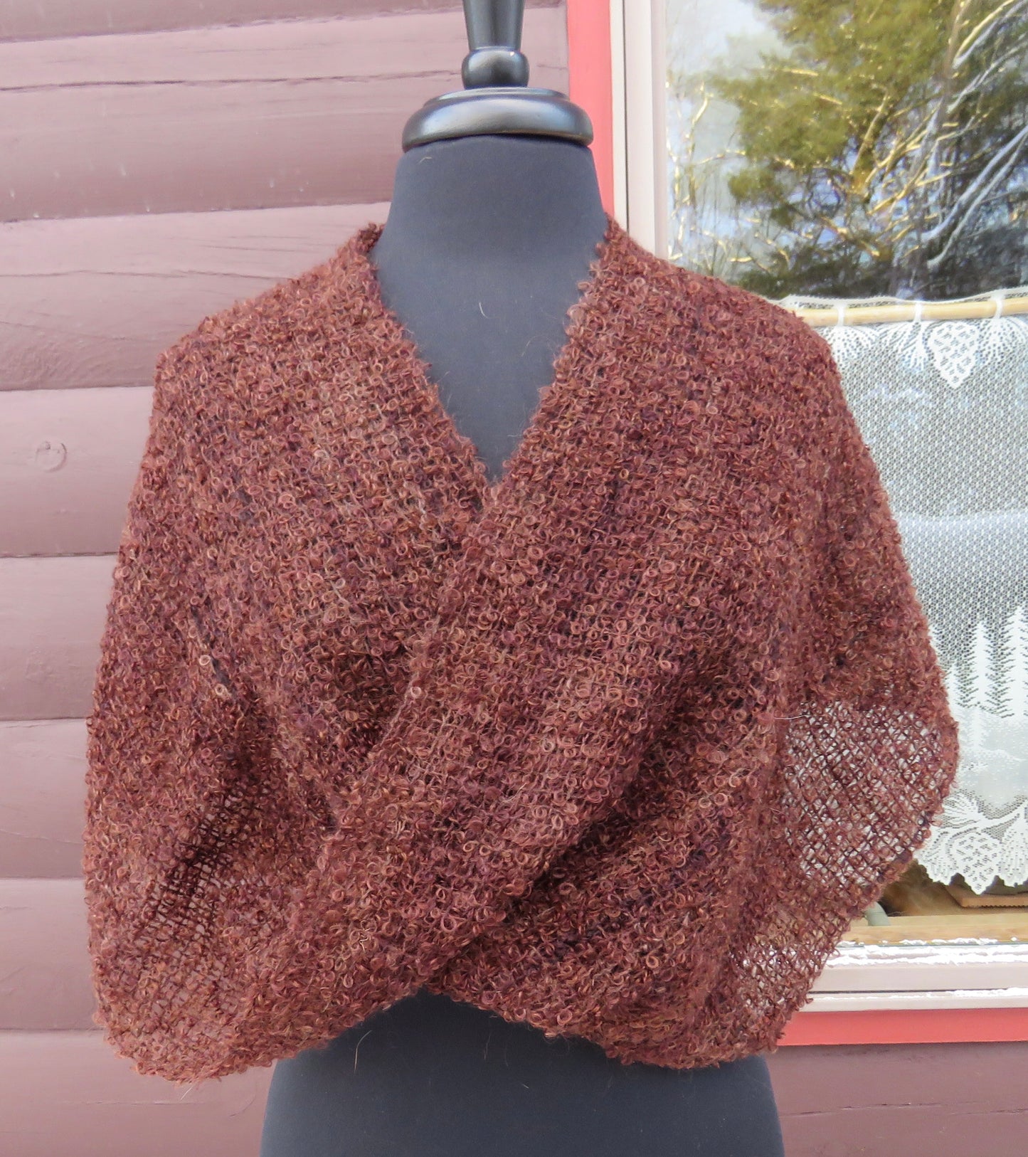 Shawls - Möbius  Shawl- Browns