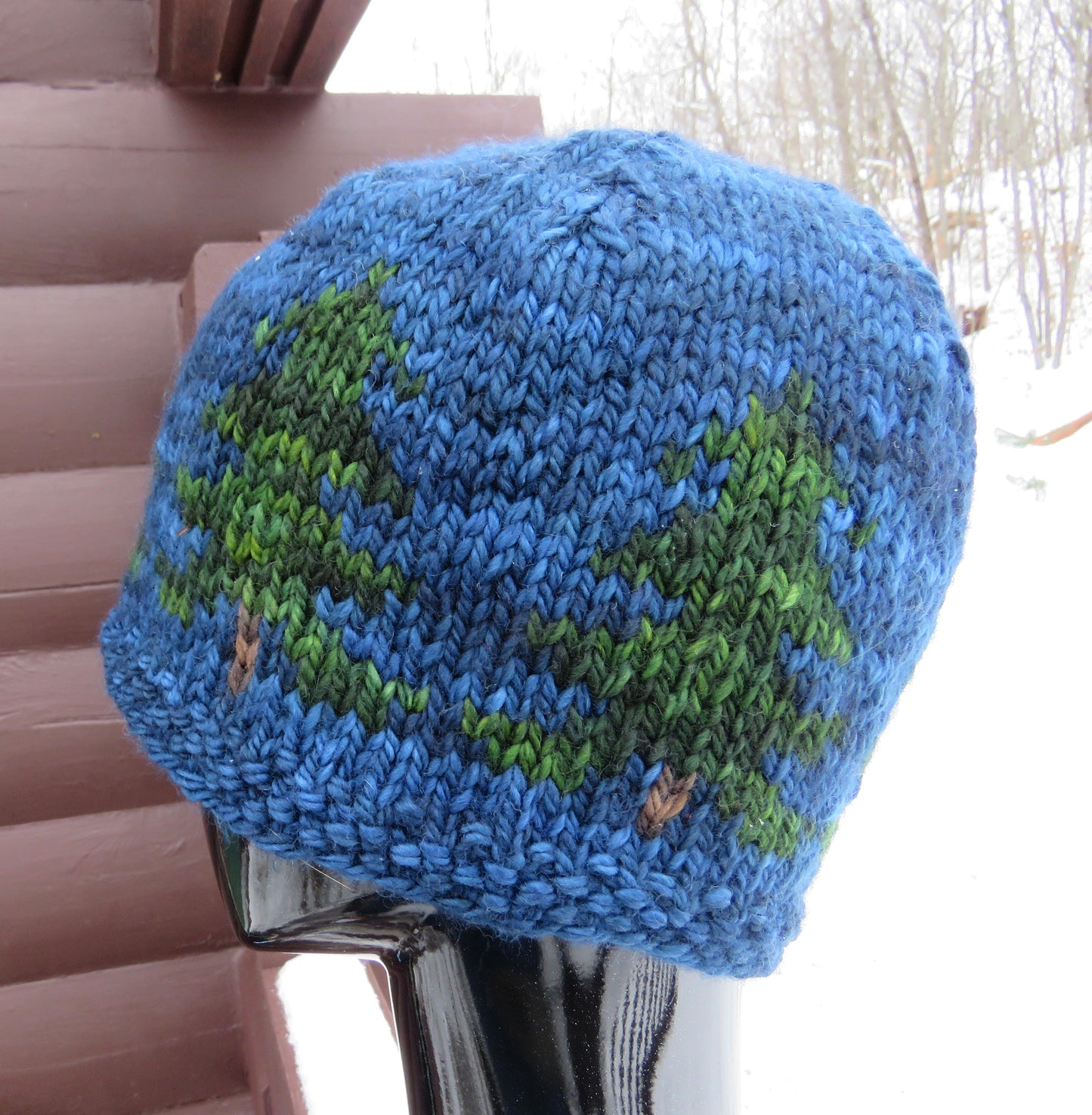 HAT - White Pines in Colonial Blue