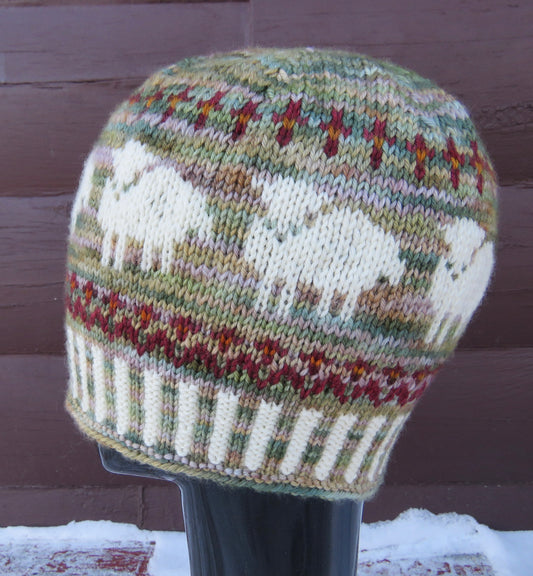 HAT - Sheep, Sheep, Sheep  in Sea OaK & White (A)